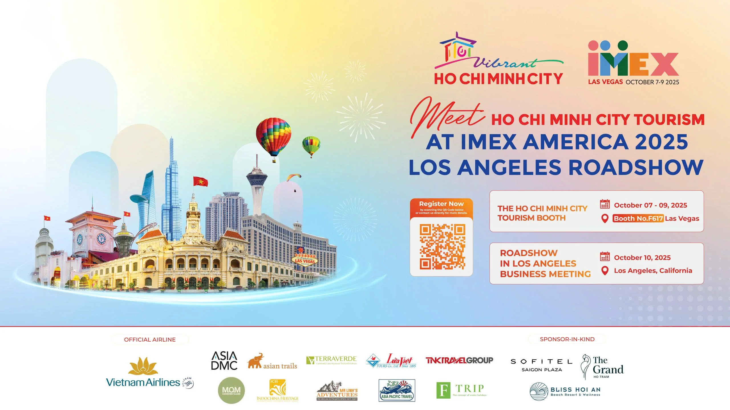 Meet Ho Chi Minh City Tourism at IMEX America 2025 & Los Angeles Roadshow